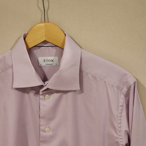 Eton Lavender Men's Shirt - Picture 1 of 5